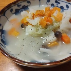 冷蔵庫のお掃除レシピ！　野菜をいっぱい食べるスープ